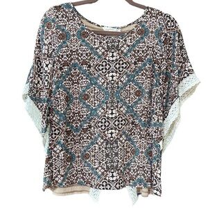 Mystree Boho Top Size Small